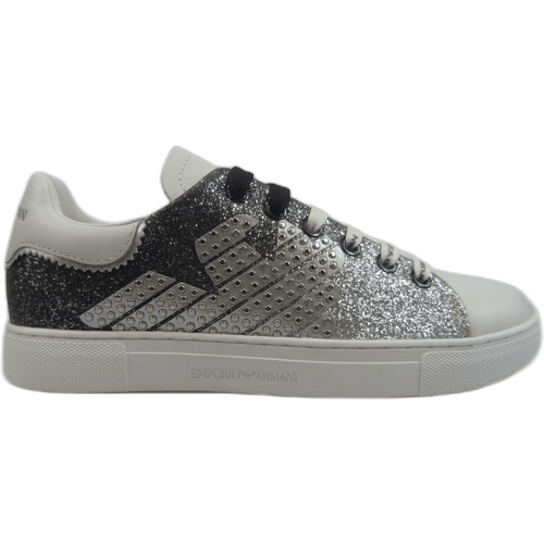 Low-Top Sneaker - Sneakers effetto glitterato - Gr. 36 (EU) - in - für Damen - Emporio Armani - Modalova