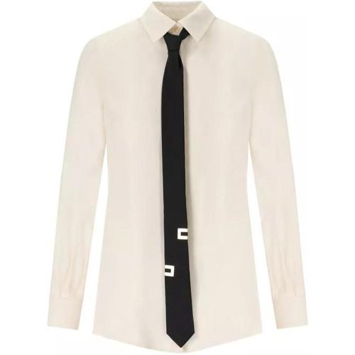 Butter Shirt With Tie - Größe 44 - multi - Elisabetta Franchi - Modalova