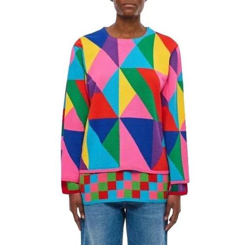 Double Layer Pattern Sweater - Größe S - multi - Comme des Garcons - Modalova