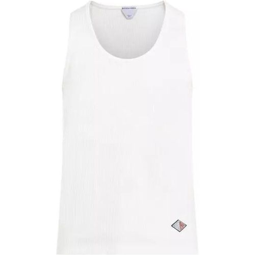 Chalk White Cotton Tank Top - Größe M - Bottega Veneta - Modalova