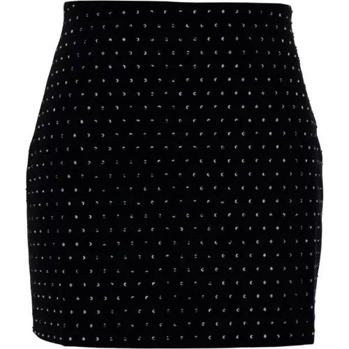 Nerea' Black Mini-Skirt With All-Over Rhinestone I - Größe 40 - black - Andamane - Modalova
