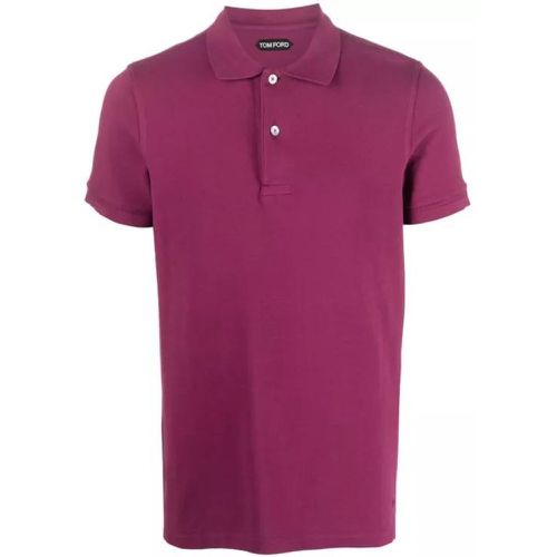 Purple Tennis Piquet Polo Shirt - Größe 56 - purple - Tom Ford - Modalova