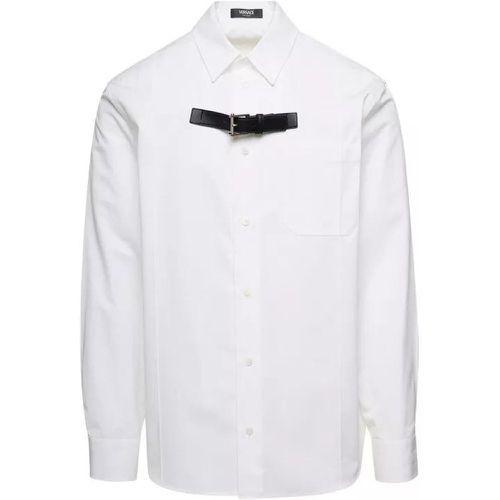 Camicia Buckle Look Sfilata - Größe 50 - white - Versace - Modalova