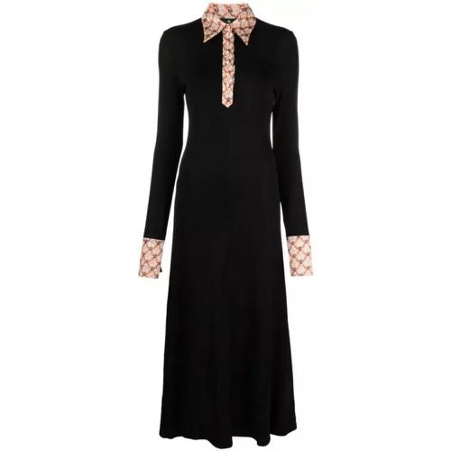 Maxi Floral Trim Black Maxi Dress - Größe 40 - black - ETRO - Modalova