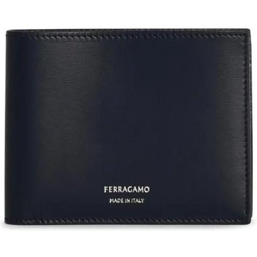 Portemonnaies - Florence' Blue Leather Wallet - Gr. unisize - in - für Damen - Salvatore Ferragamo - Modalova