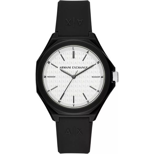 Uhren - Three-Hand Silicone Watch - Gr. unisize - in Schwarz - für Damen - Armani Exchange - Modalova