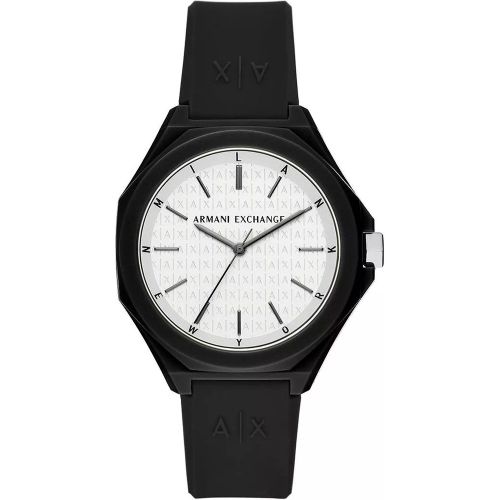 Uhren - Three-Hand Silicone Watch - Gr. unisize - in Schwarz - für Damen - Armani Exchange - Modalova