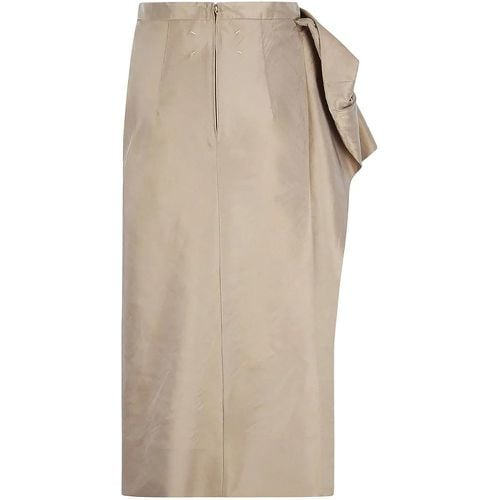 Midi Skirt In Polyester And Silk - Größe 40 - Maison Margiela - Modalova