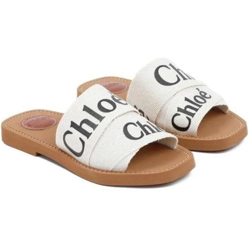 Sandalen & Sandaletten - White Woody Open-Toe Sandals - Gr. 36 (EU) - in - für Damen - Chloé - Modalova