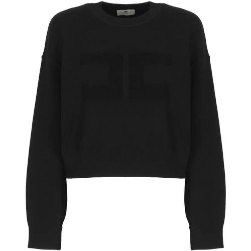 Logoed Sweater - Größe 38 - Elisabetta Franchi - Modalova