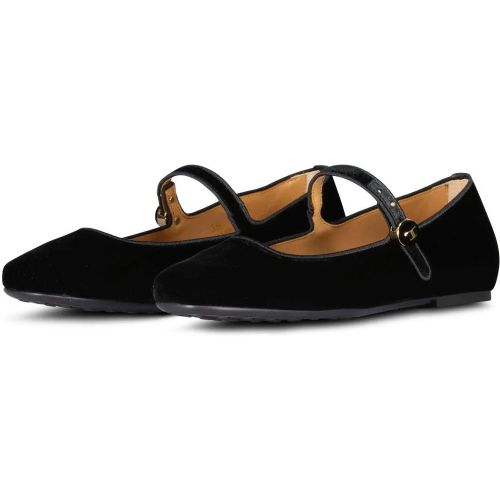 Low-Top Sneaker - Ballerinas Mary Jane aus Samt - Gr. 36 (EU) - in - für Damen - TOD'S - Modalova