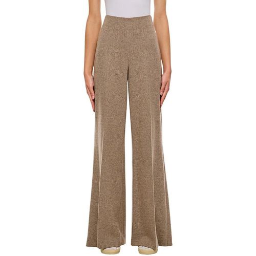 Herringbone Silk Wool Cashmere Wide Leg Pants - Größe 2 - Ralph Lauren - Modalova