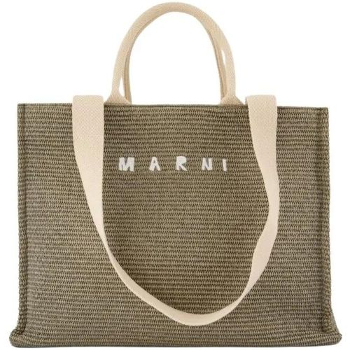 Totes & Shopper - Large Shopper Bag - Cotton - Green - Gr. unisize - in - für Damen - Marni - Modalova