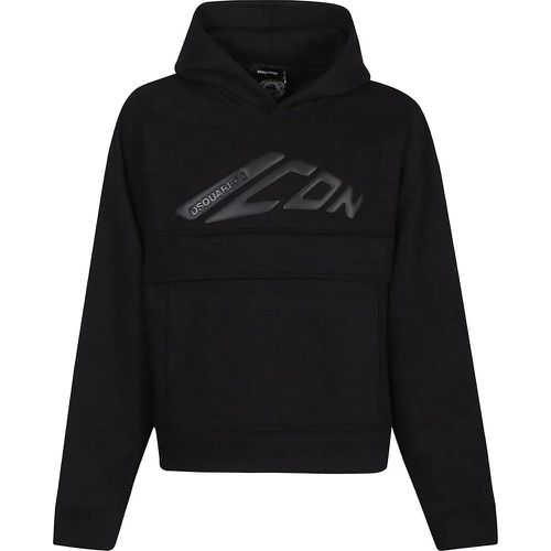 Icon Loose Fit Sweatshirt Black - Größe L - Dsquared2 - Modalova