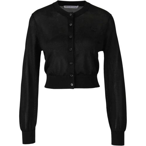 Logo Knit Cardigan - Größe S - alexander wang - Modalova