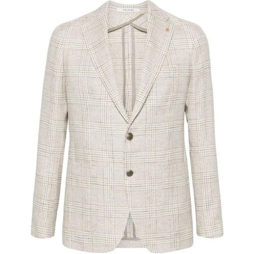 Ivory Check Pattern Blazer - Größe 48 - Tagliatore - Modalova