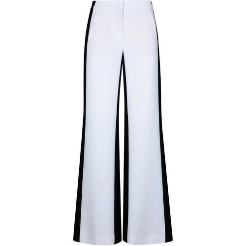 Two-Tone Polyester Blend Trousers - Größe 40 - weiß - Moschino - Modalova