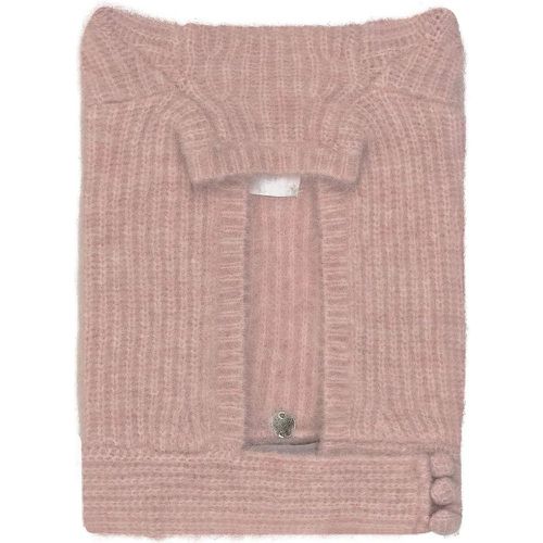 Caps & Mützen - Pastel pink stretch wool blend balaclava - Gr. ONE SIZE - in Gold - für Damen - Coperni - Modalova