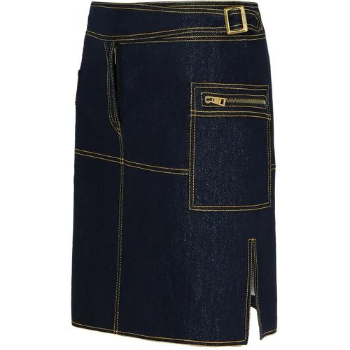 Dark Blue Denim Miniskirt - Größe 40 - ETRO - Modalova