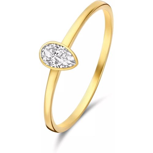 Ring - Baguette 14 Karat Ring mit Zirkonia - Gr. 48 - in - für Damen - Isabel Bernard - Modalova