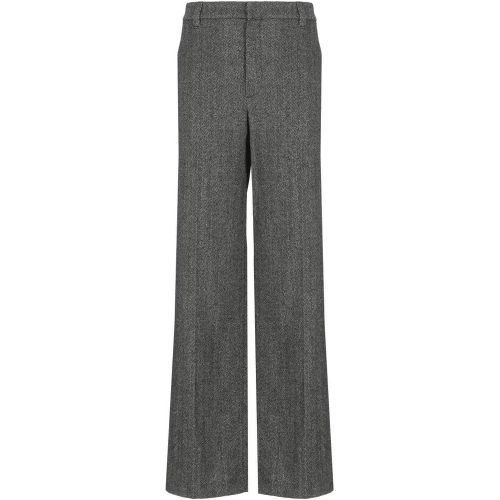 High-Waisted Grey Wool Palazzo Pants - Größe 40 - BRUNELLO CUCINELLI - Modalova