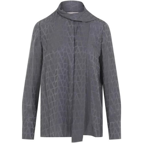 Toile Iconographe Grey Silk Shirt - Größe 38 - Valentino - Modalova