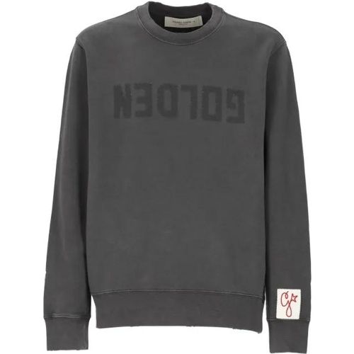 Grey Cotton Sweater - Größe L - Golden Goose - Modalova