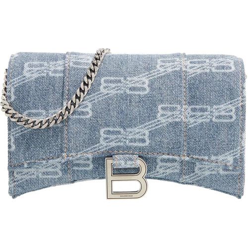 Crossbody Bags - Hourglass Wallet on Chain Denim - Gr. unisize - in - für Damen - Balenciaga - Modalova