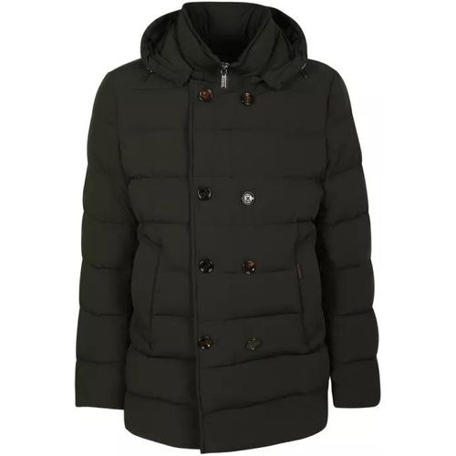 Florio Double-Breasted Padded Jacket - Größe 50 - black - Moorer - Modalova