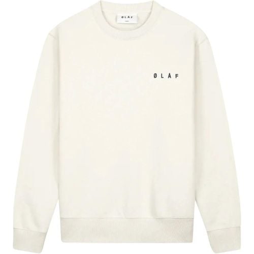 �l�f Spiral Face Crewneck Sweaters Off White M - Größe L - ØLÅF - Modalova