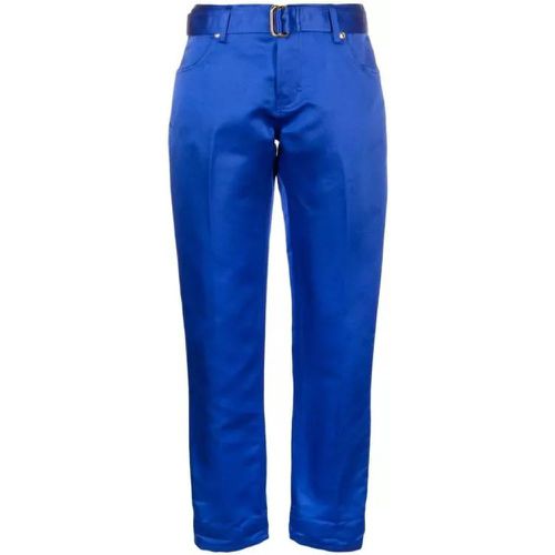Blue Silk Duchesse Trousers - Größe 38 - blue - Tom Ford - Modalova