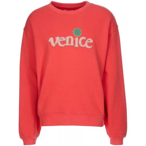 Sweatshirt mit Venice-Patch - Größe L - rot - Erl - Modalova