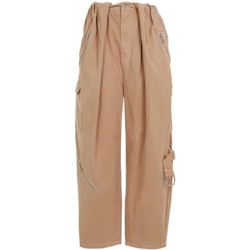 Balloon Cargo Beige Cotton Pants - Größe 34 - Loewe - Modalova