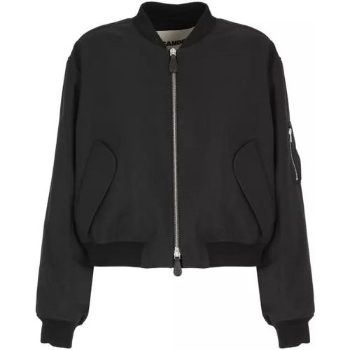 Black Padded Bomber - Größe 52 - black - Jil Sander - Modalova