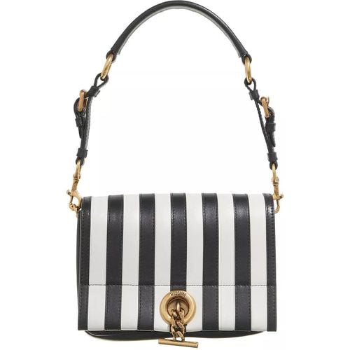 Pochettes - Stripes-Metal Toggle Shoulder Bag - Gr. unisize - in - für Damen - Moschino - Modalova