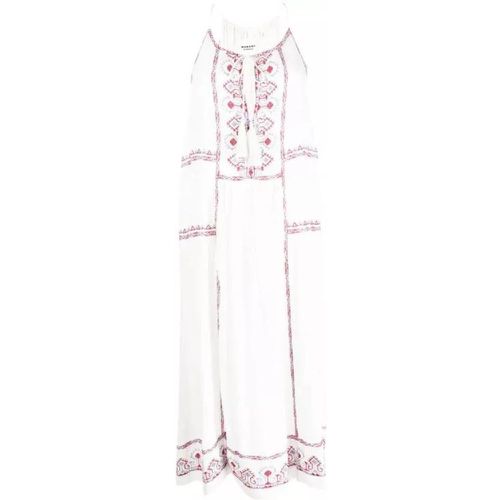 Embroidered Cotton Dress - Größe 36 - white - Etoile Isabel Marant - Modalova