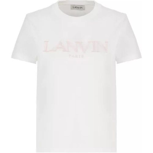 Cotton Logoed T-Shirt - Größe S - white - Lanvin - Modalova