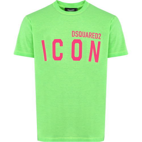 Heren Be Icon Cool Fit T-Shirt Groen - Größe L - Dsquared2 - Modalova