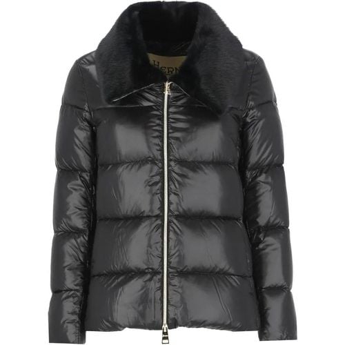 Quilted Down Jacket - Größe 42 - schwarz - Herno - Modalova