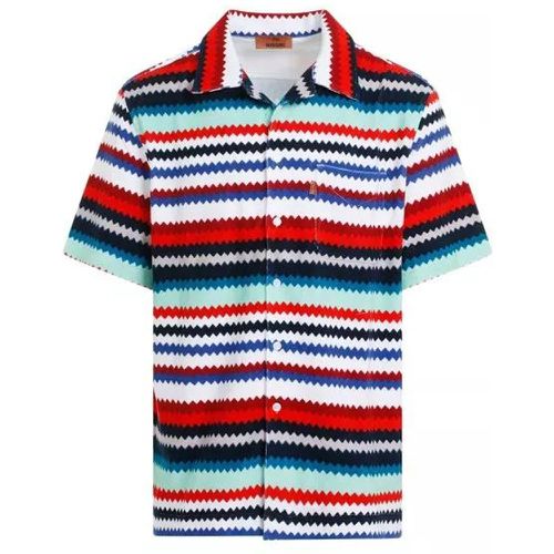 Red Blue Cotton Shirt - Größe XL - multi - Missoni - Modalova