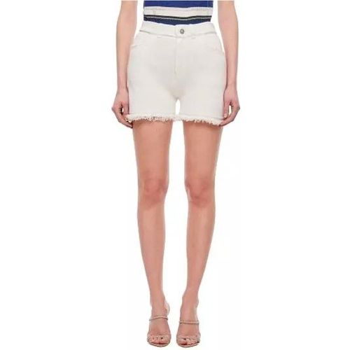 Distressed Cashmere Shorts - Größe M - white - Barrie - Modalova
