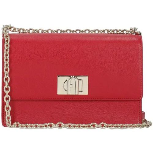 Shopper - Red Pebbled Leather Shoulder Bag - Gr. unisize - in - für Damen - Furla - Modalova