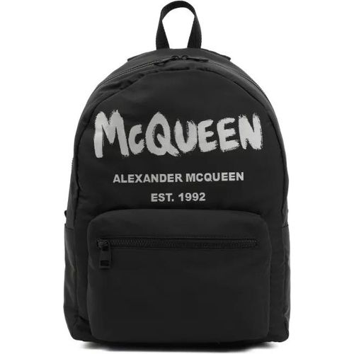 Rucksäcke - Black Graffiti Metropolitan Printed Backpack - Gr. unisize - in - für Damen - alexander mcqueen - Modalova