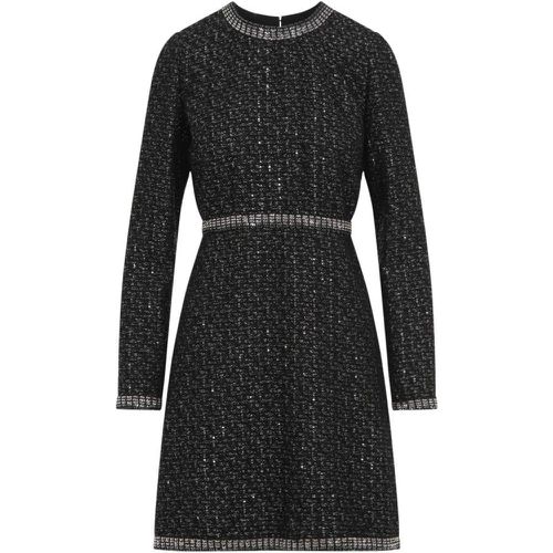 Bouclé Micro Sequins Mini Dress - Größe 40 - schwarz - Giambattista Valli - Modalova