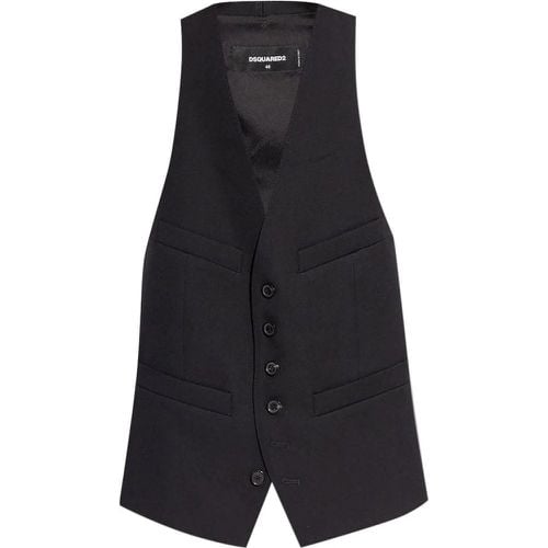 Waistcoats Black - Größe 40 - Dsquared2 - Modalova