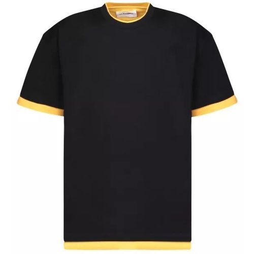 Black Cotton T-Shirt - Größe 48 - black - Jil Sander - Modalova