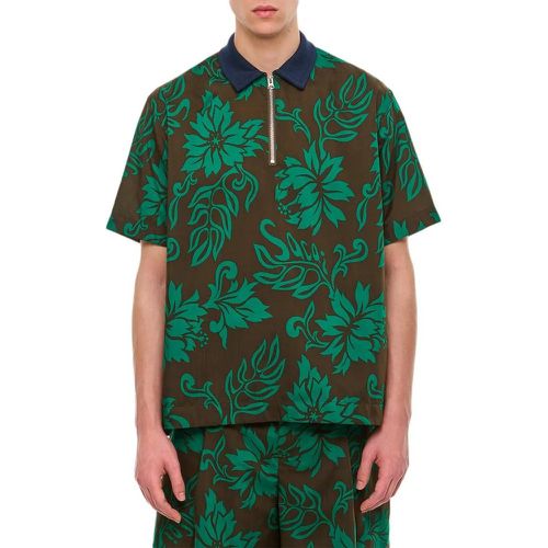 Floral Print Polo - Größe 1 - Sacai - Modalova