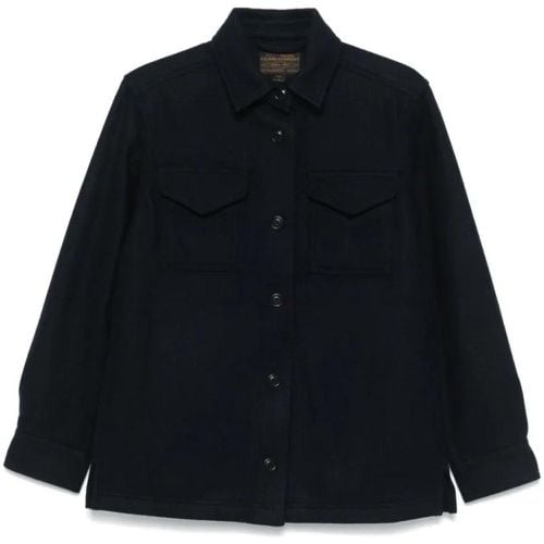 Navy Blue Felted Logo Shirt - Größe S - Filson - Modalova