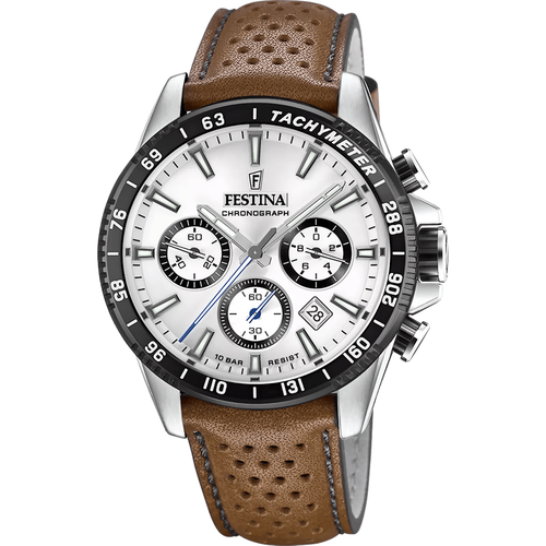 Uhren - Timeless Chrono herren Uhr Braun F20561-1 - Gr. unisize - in Silber - für Damen - Festina - Modalova