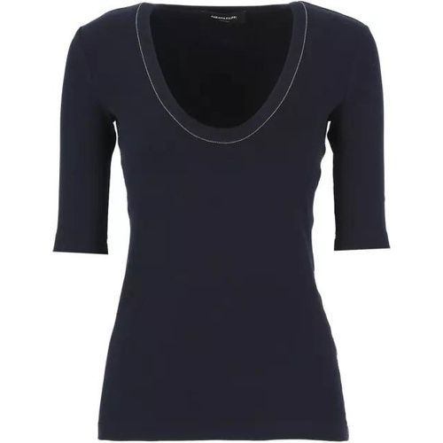 Cotton T-Shirt - Größe 42 - black - Fabiana Filippi - Modalova